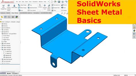 drawing sheet metal parts|sheet metal command in solidworks.